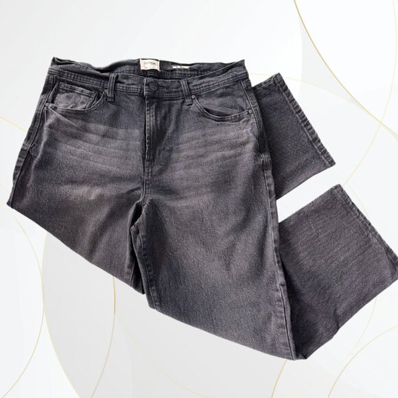 Kensie Mila High Rise Straight Jeans Black - Picture 3 of 9